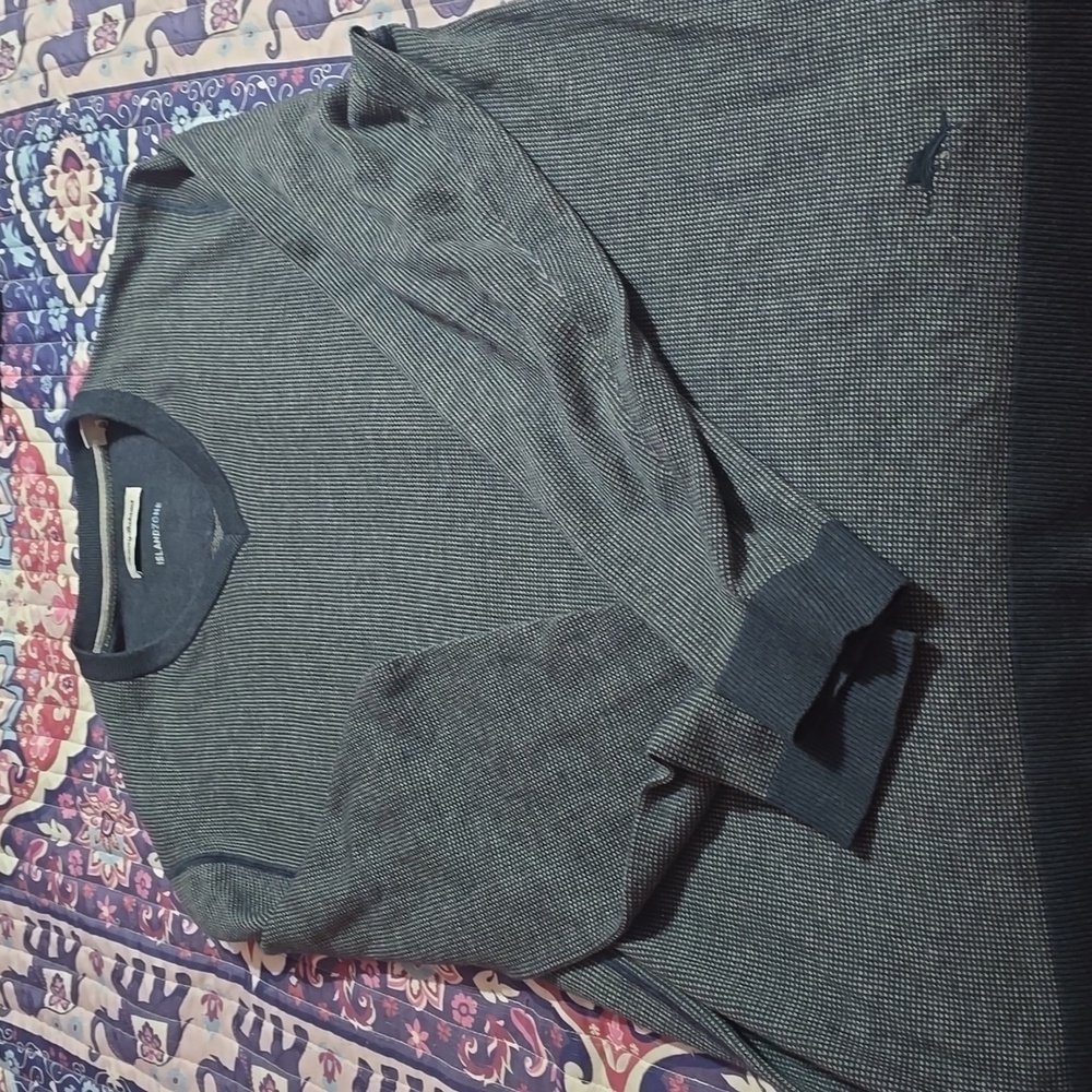 Tommy Bahama Blue V-Neck Sweater